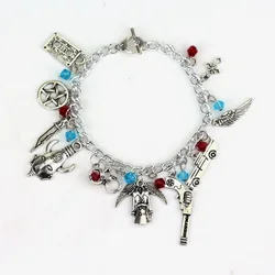 Supernatural Deans Protection Amulet Charm Women Cosplay Star Pentagram bracelet Supernatural Deluxe Fandom bracelet