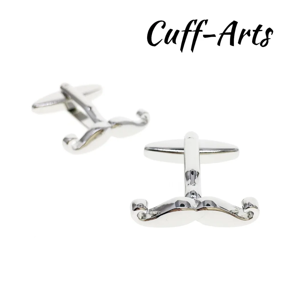 Cufflinks for Mens Moustache Cufflink Mens Cufflinks Silver Shirt Cufflinks Tie Clip Gifts for Men Mancuernas by Cuffarts C10224