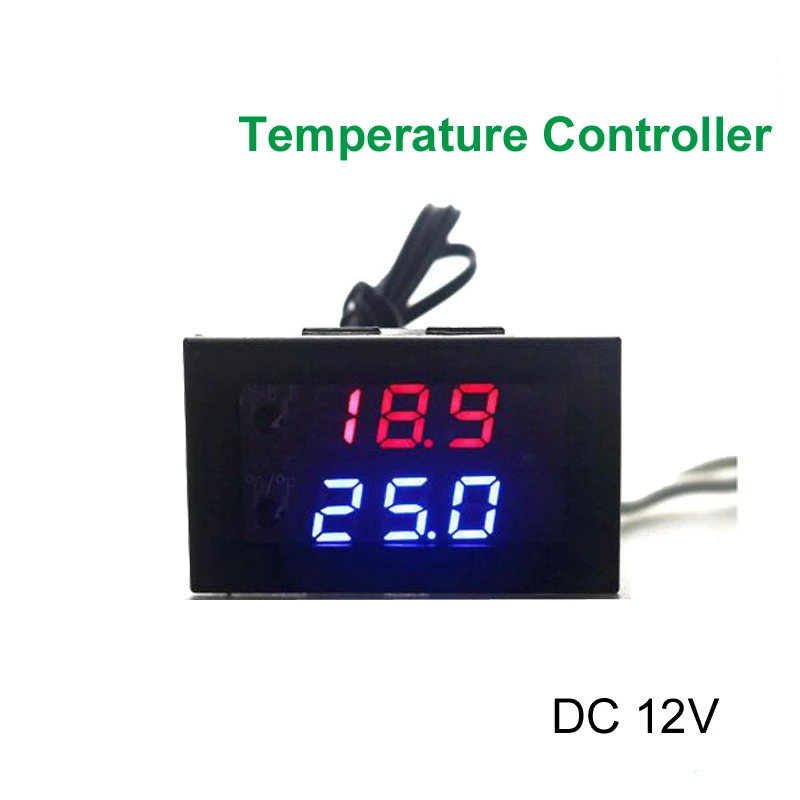 DC 12V 10A Mini Microcomputer Thermostat Regulator Digital Adjustable Temperature Controller -50-110 Celsius