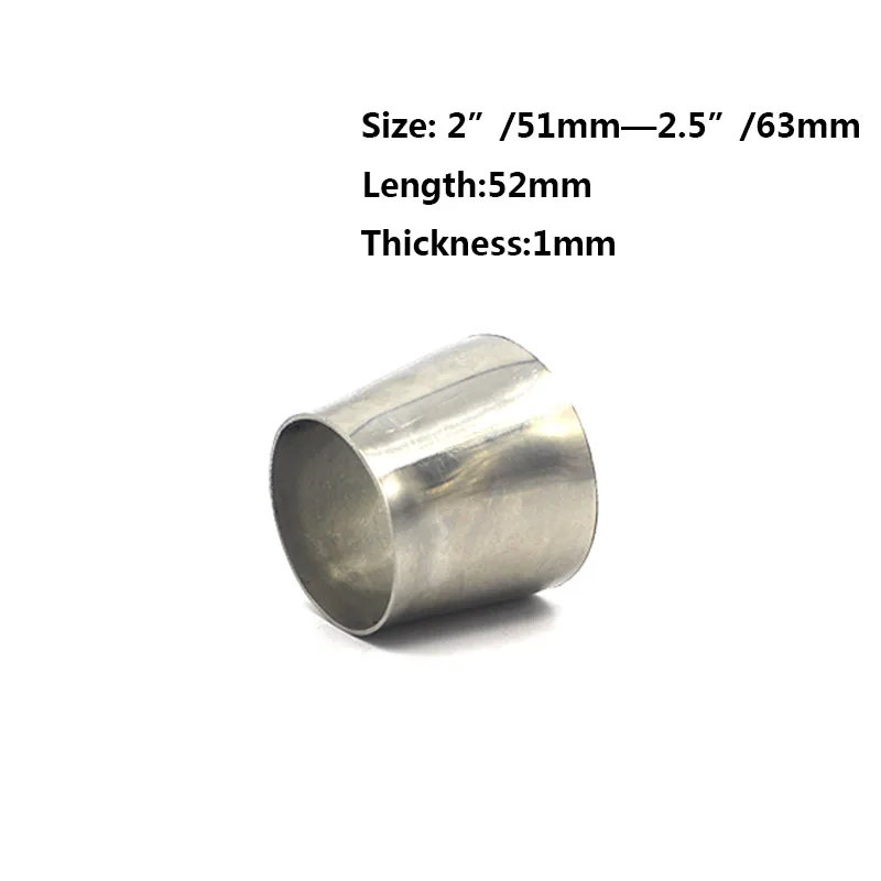 High Quality Weldable Reducer 201 Stainless Steel Adapter Pipe OD( 38mm - 51mm , 51mm - 63mm , 63mm - 76mm )