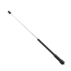 Barra de SMA-F telescópica extensible, ganancia de antena de banda Dual para Baofeng UV-5R, UV-82, Walkie Talkie, TYT, DMR, Ham, CB Radio, 1/2 Uds.