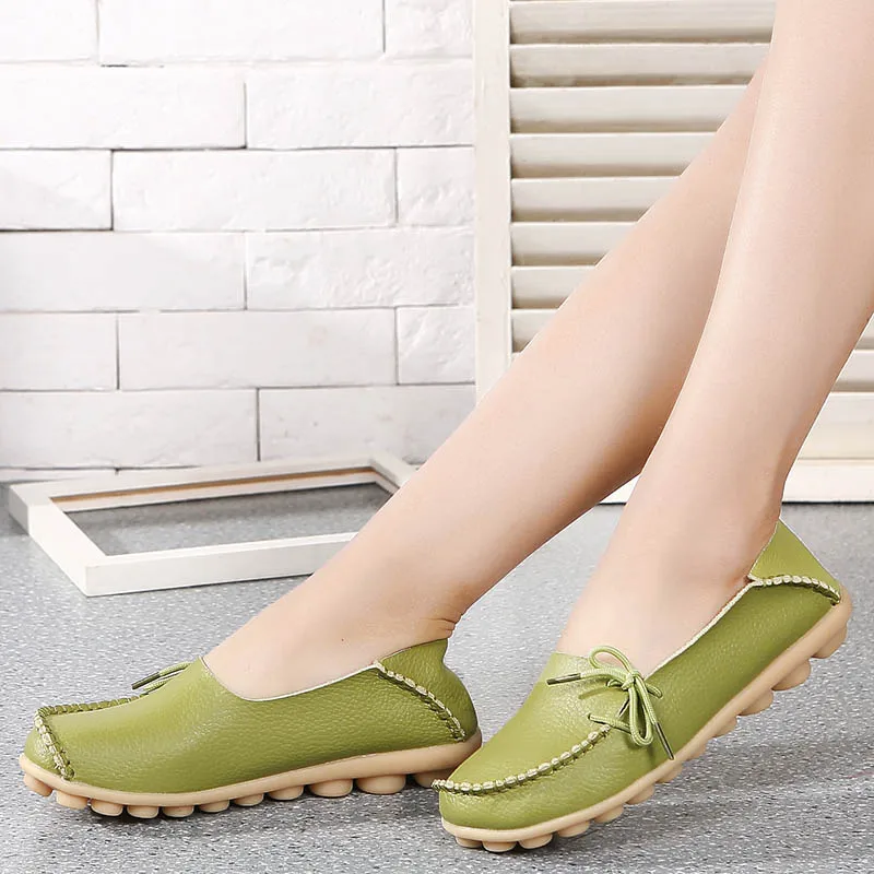 Flat Shoes Women 2020 Spring Mocassin Ladies Shoe Woman Flats Platform Femme Zapatos de Mujer Chaussures Womens Nurse Moccasins