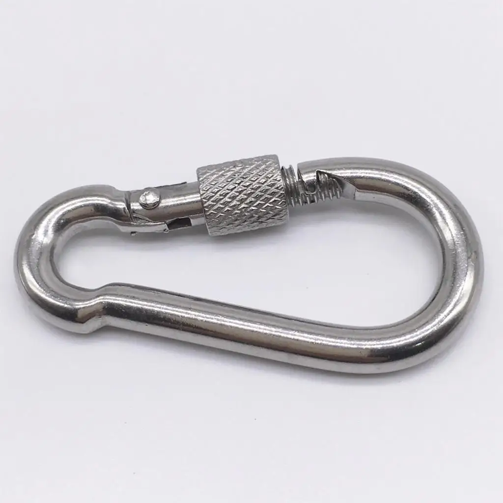 Wkooa 12 x 140 Snap Hook with Screw Stainless steel 5 pieces