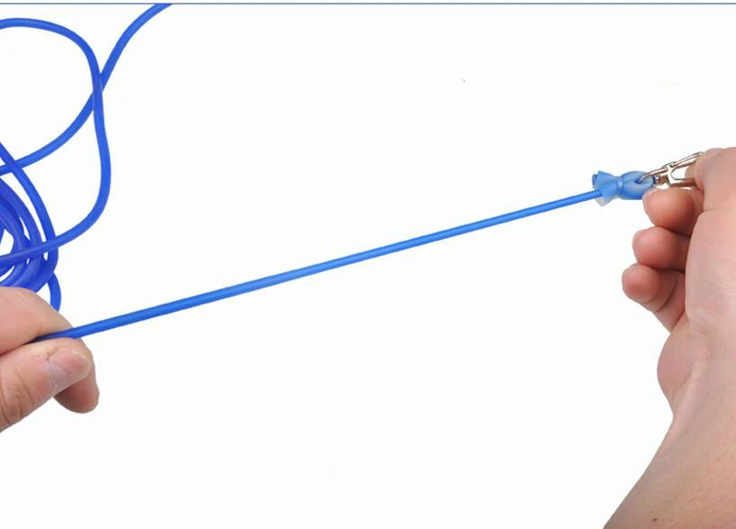 Línea de pesca de goma elástica sólida, diámetro de 4mm, 5mm, 6mm, cuerda, poste de retención, cuerda de pesca gruesa con gancho de 5m-27m
