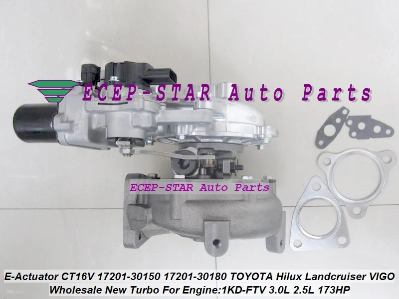 + solenóide do atuador elétrico CT16V 17201-30150 17201-30180 Turbo para TOYOTA Hilux Landcruiser KZJ90 KZJ95 VIGO 1KD-FTV 3.0L 2.5L