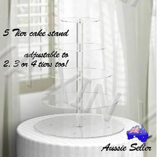 

Acrylic stand free shipping 5 tier Round Cupcake Stand/Birthday Wedding Party cupcake stand