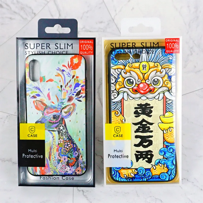 

500Pcs/Lot Blister PVC Plastic Clear Retail Packaging Package Box for 7 7P 8 Plus Clear Mobile Phone Case Cover