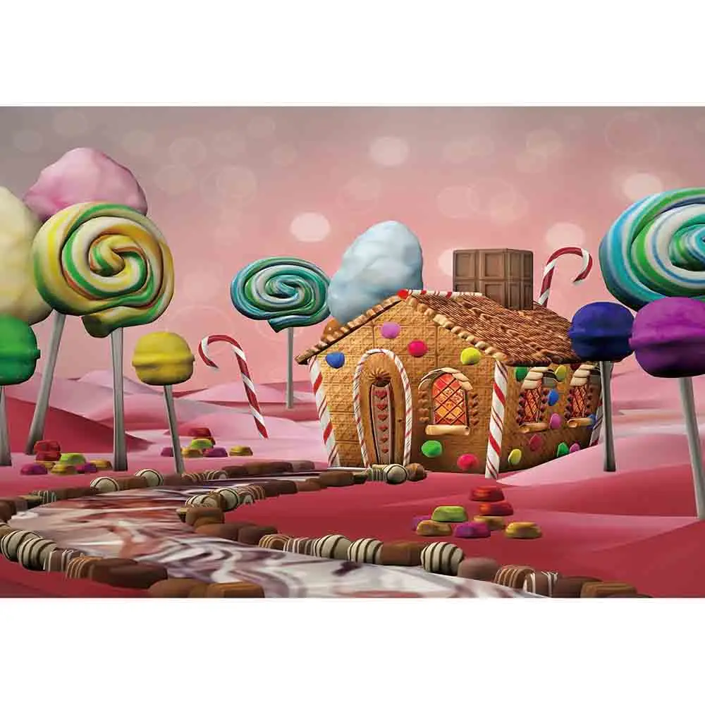 Фон Allenjoy для фотосъемки, настенные бумаги, розовый боке, в горошек, конфеты, бар, потертый леденец, Детская фотостудия, Хэллоуин