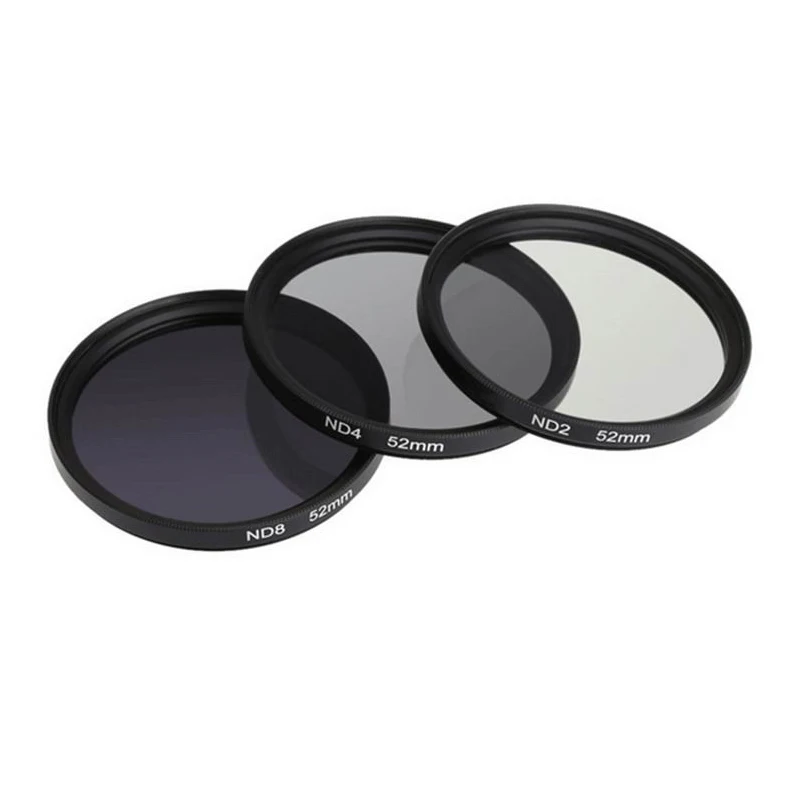 49 52 55 58 62 67 72 77mm ND2 ND4 ND8 Neutral Density Photography Filter for DSLR Camera