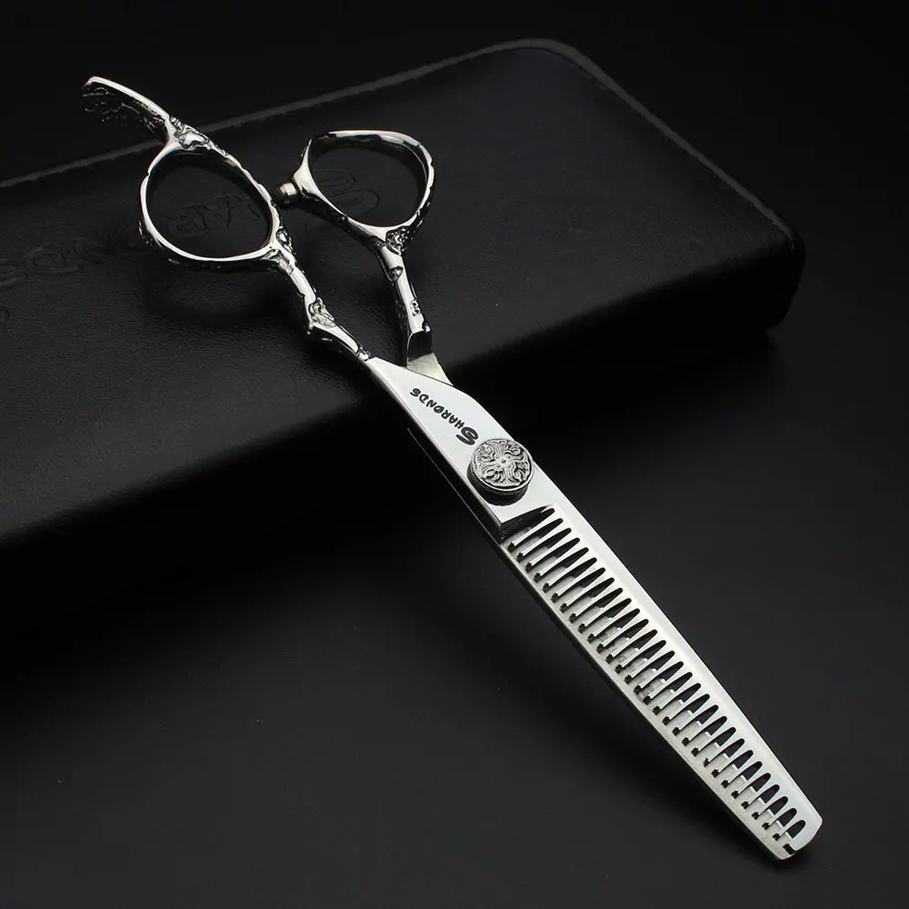 6/7 inch Japan440c Steel Professional Barber Scissors Hair Design Tool Barber Scissors Hairstylist Hairdressing Scissors Salon image 4