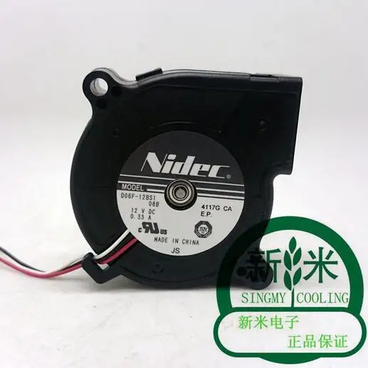 

Original NIDEC D06F-12BS1 08B 60*60*25 12V 0.33A 3 wire double ball projector fan