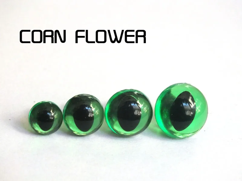 7.5mm/9mm/10.5mm/12mm green colors Animal Eyes Safety Eyes CAT Eyes for Amigurumi-40pcs