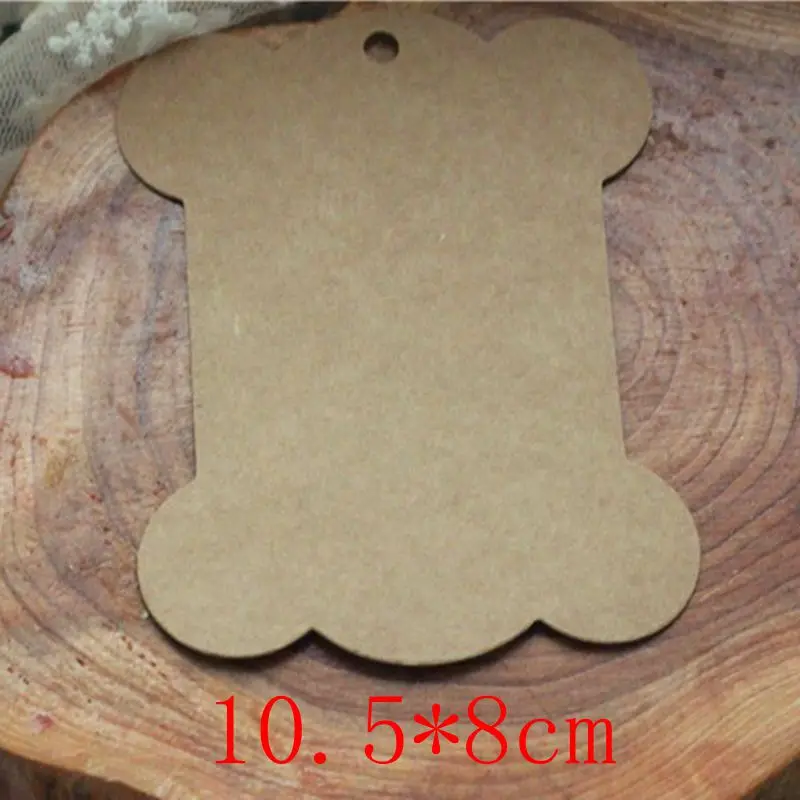 50Pcs/lot DIY Kraft Paper Tags Brown christmas trees Heart leaf Label Luggage Wedding Note Blank Price Hang Tag craft Gift