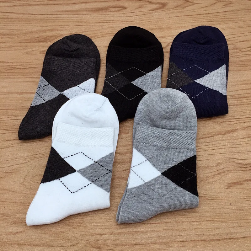 5 Pairs/lot Dress Men\'s Sock Solid Color Deodorant Cotton Men\'s Business Socks Cotton Socks Free Shipping No Gift Box WZ055