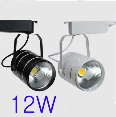 

AC90-260V 12W Best Quality Cob Led Track Spot Lamp White/Black Body Aluminum Material