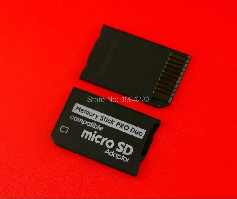 50 teile/los Micro SD SDHC TF zu Memory Stick MS Pro Duo Adapter Konverter Karte für psp1000 2000 3000 psp 1000 2000 3000