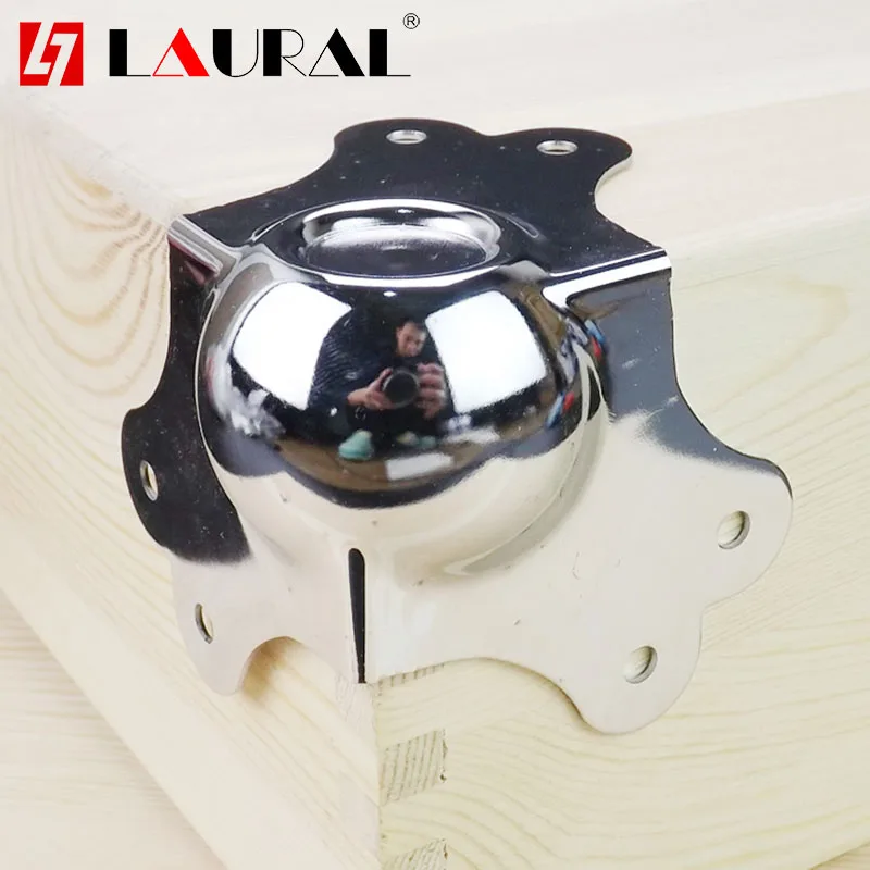 4Pcs Pressing Hole Large Bag Angle Air Box Aluminum  Tool Aluminum Alloy Box Pressure Angle Three Bread Corner Protection Angle