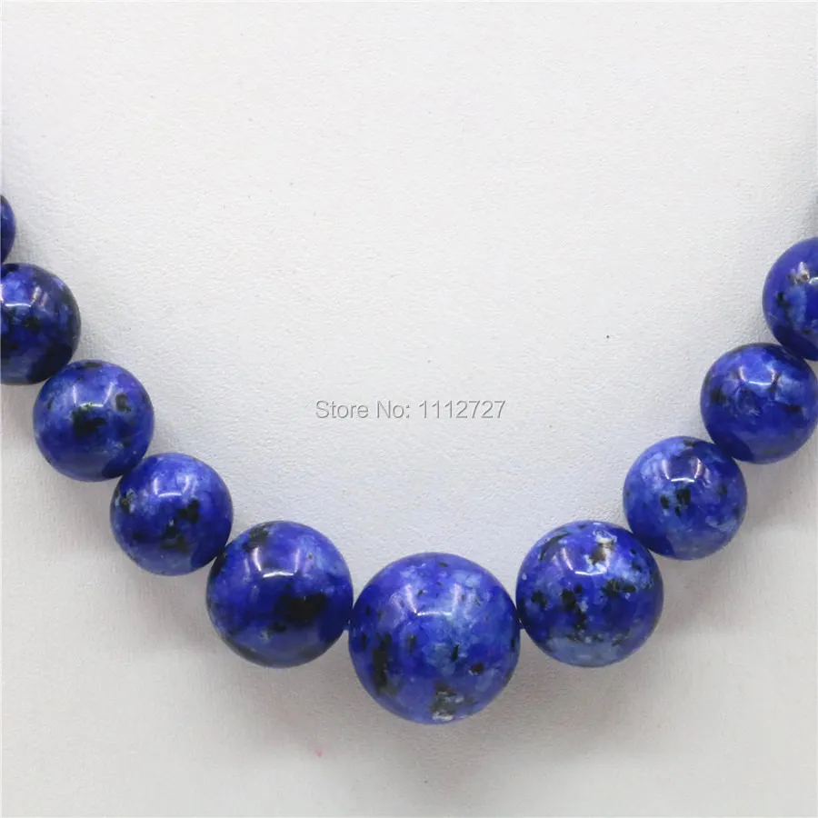 6-14mm Hot Sale Natural Ornaments Blue Epidote Beads Lucky Stones Tower Necklace Chain Women Gifts Fashion Jewelry Making Design