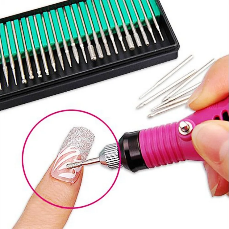 Juego de brocas para manicura y pedicura, accesorios eléctricos para máquina de Arte de uñas, 30 unidades