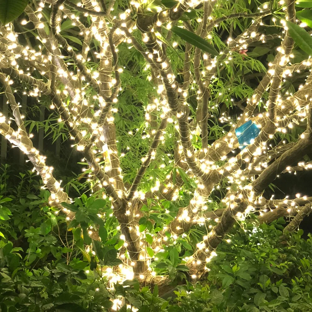 10M100LED String Fairy Light Holiday Patio Christmas Wedding Decoration AC220V 110V Outdoor Light Garland