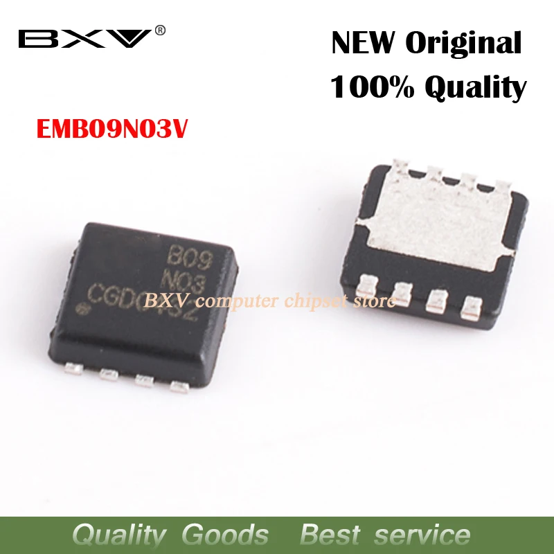 5pcs EMB09N03V B09N03V B09N03 3mm*3mm MOSFET QFN-8 new original free shipping