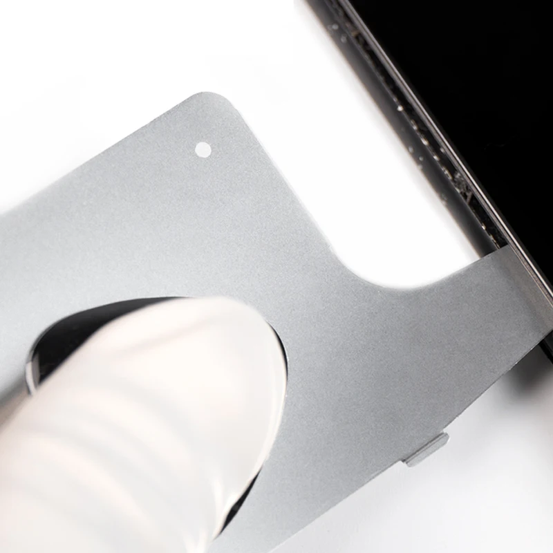 5Pcs QIANLI 3D Dismantling Ultrathin steel sheet LCD screen Pry Slice Shave Black Glue Metal Card for IPHONE HUAWEI Android