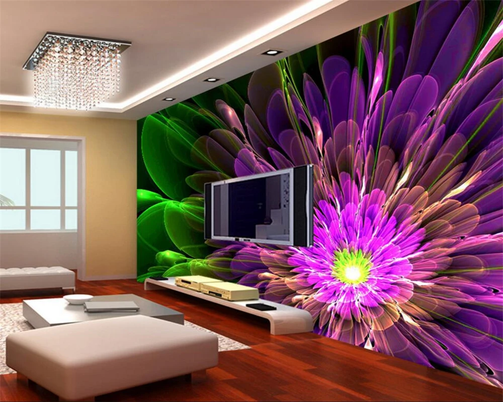 Beibehang Custom 3d photo mural wallpaper gorgeous effects abstract flower modern europe mural 3D living room wallpaper mural