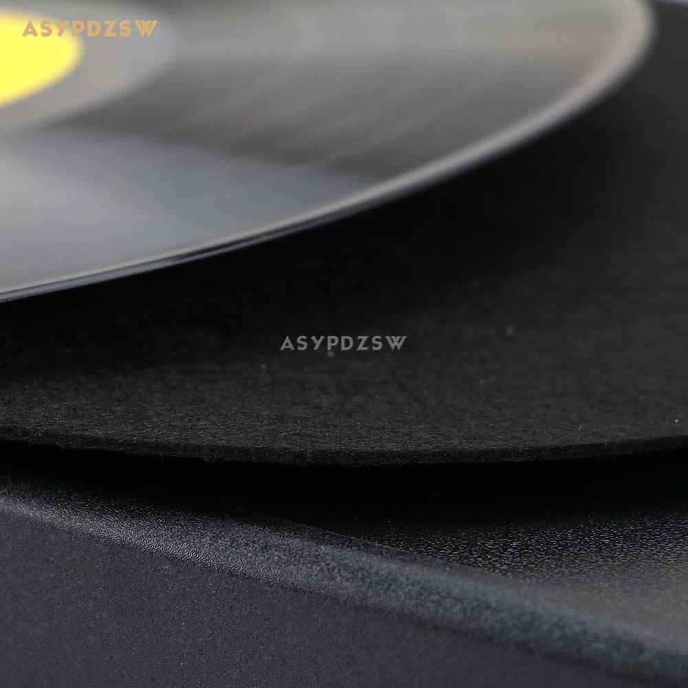 Elvon-disco giratorio de vinilo LP de 12 pulgadas, almohadilla de lana, alfombrilla suave plana antiestática