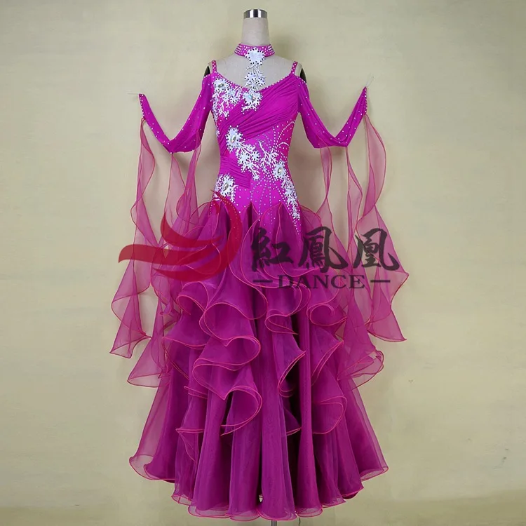 High-end International Standard Ballroom Smooth Dance Competition Dress, /Ballroom Standard Tango Waltz Dance Dress