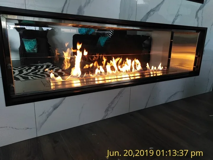 

Inno-Fire 48 inch wifi intelligent smart real flame bioethanol fuel burning fireplace