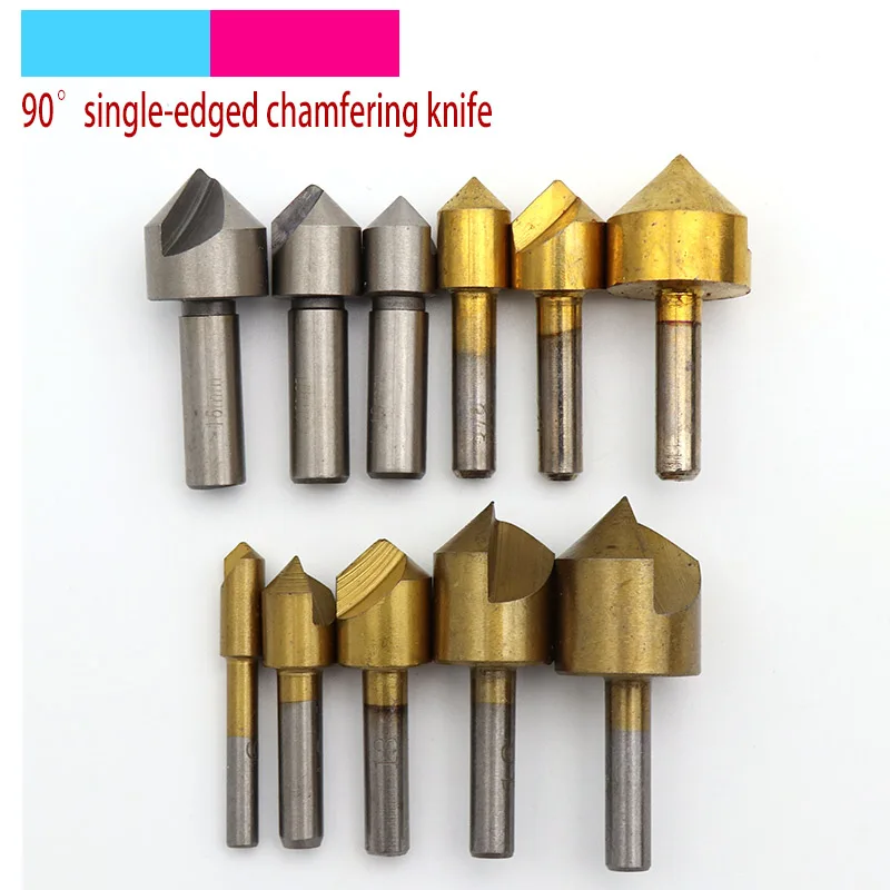 

3/5Pcs 6mm-19mm Metric/UK Woodworking Countersink Drill Bit 90 Degree Single Flute Edge Chamfer for Wood Aluminum Drilling