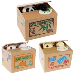 Caja de dinero divertida y mágica para niños, alcancía creativa, ladrón, caja de dinero automática, estola, Caja de Ahorro de monedas, juguetes para niños, regalos