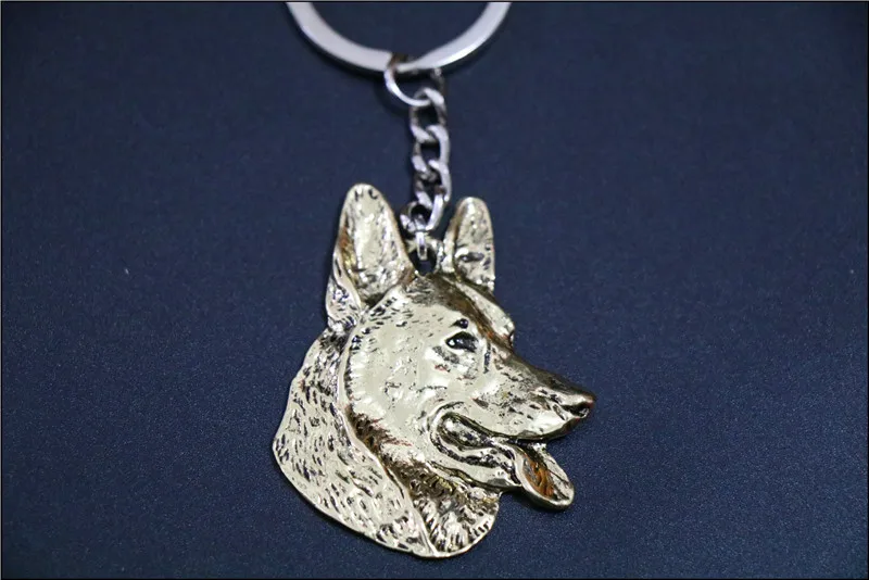 New Fashion German Shepherd  Keychain jewelry Popular dog Key Chain Key Ring