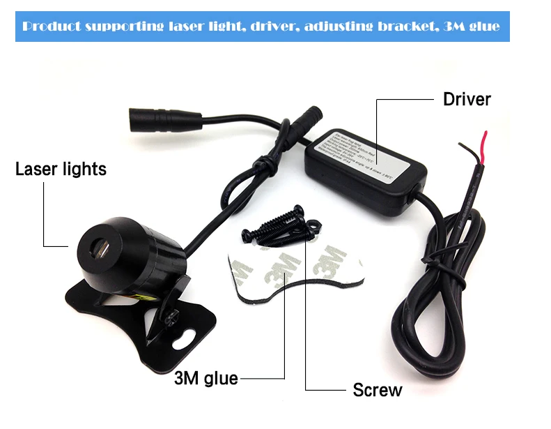 New Anti-Fog Car Laser Light Anti-collision laser LED Laser Fog Light Car safety Warning Radiation parking Light New car styling