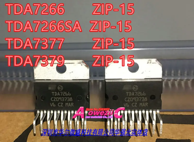 Aoweziic 2018+ 100% new imported original   TDA7266  TDA7266SA  TDA7377  TDA7379  ZIP-15  Audio power amplifier chip