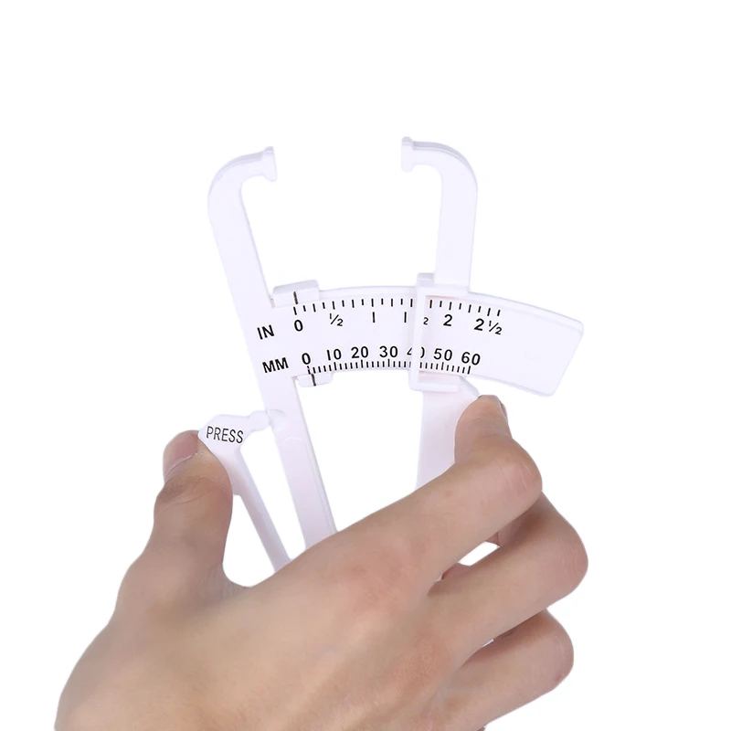 1 PC Fitness Body Fat Tester Bodybuilding Calculator Caliper Clip Body Fat Measurement Tool Lipid Slim Skin Fold Fat Monitors