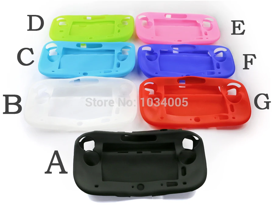 ChengChengDianWan 50pcs/lot For Nintendo Wii U High quality Silicone case Gel Case Cover Skin Shell case for WIIU by DHL/EMS