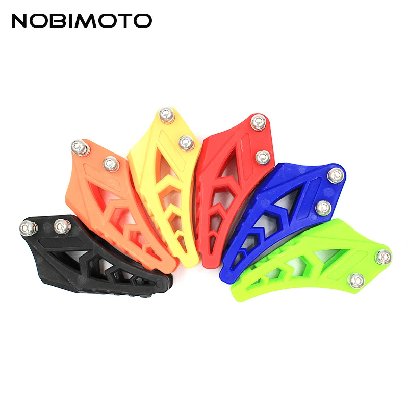 6 Color High Quality Motorcycle Chain Guard Guide Swingarm Guard For Chain Sets Parts Off road Motocross Pit Dirt Bike CNC-114