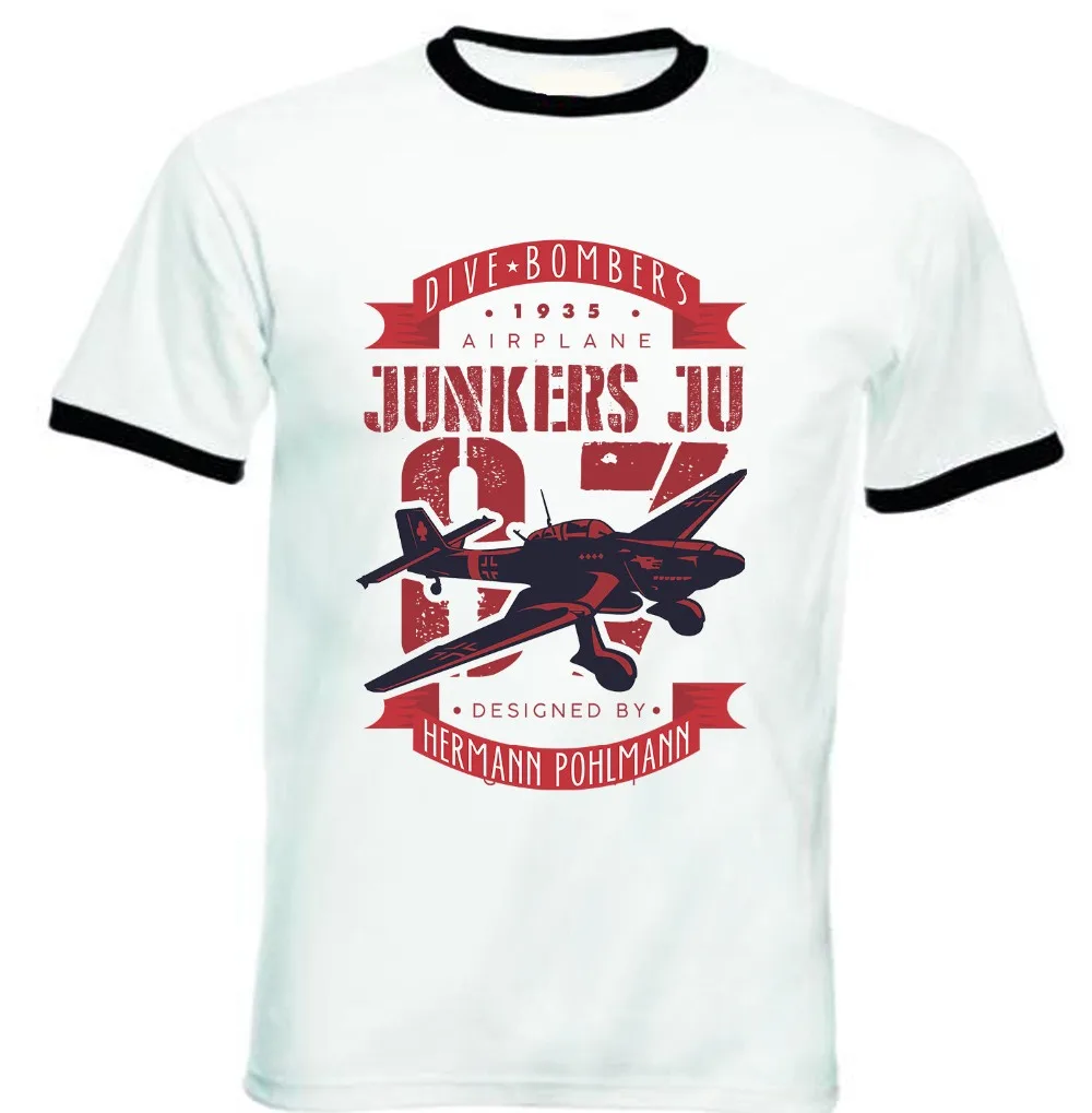 Junker Ju 87 Bomber - New Black Ringer Cotton Tshirt 2019 New Arrive O-Neck T Shirt Men Design Your Own Shirt