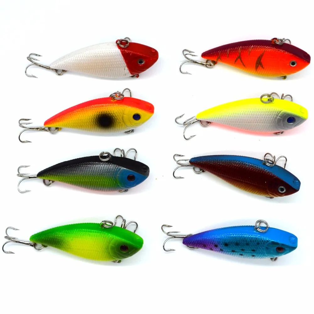 4 шт./лот 7,1 см/2.79in 11,2 г/0,39 унций искусственная жесткая Рыболовная Приманка Vib крючок рыболовные погружные приманки