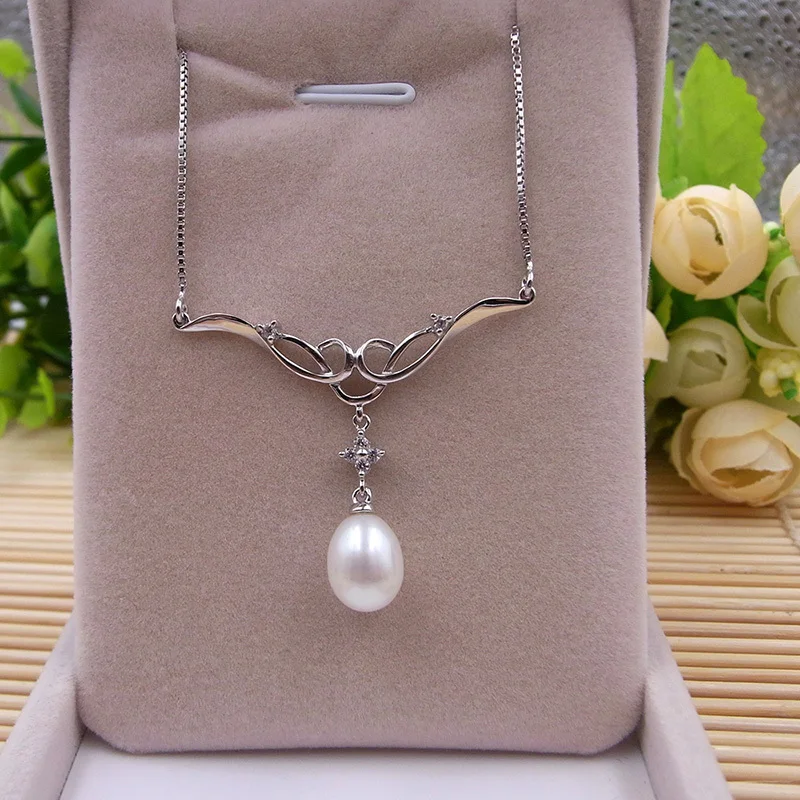 

Sinya 925 Sterling Silver Necklace Women Genuine Natural Freshwater Pearl Fine Jewelry Best Christmas Gift New Arrival