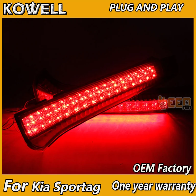 KOWELL Car Styling Per Kia Sportage Luci di Coda 2013 2014 2015 2016 Lampada di Coda Tronco Posteriore Copertura Della Lampada DRL + Segnale + Freno + Retromarcia