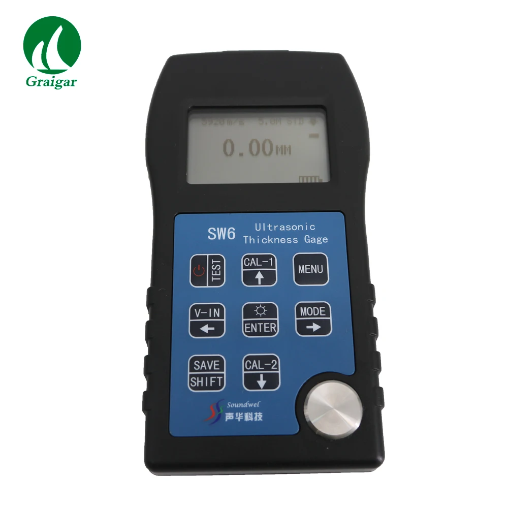 Portable Ultrasonic Thickness Gauge SW6 Measuring Accuracy ±0.05Mm 