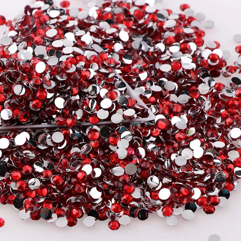 Strass Flatback in resina rotonda da 1000 pezzi 4mm 25 colori per decorazioni gioielli fai da te Nail Art