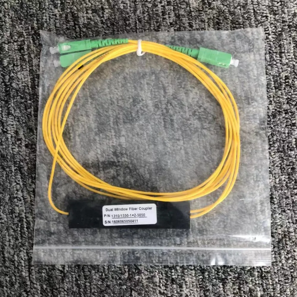 

SC/APC 1X2 PLC Singlemode Fiber Optical splitter FTTH PLC SCAPC 1x2 PLC optical fiber splitter FBT Optical Coupler Free shipping