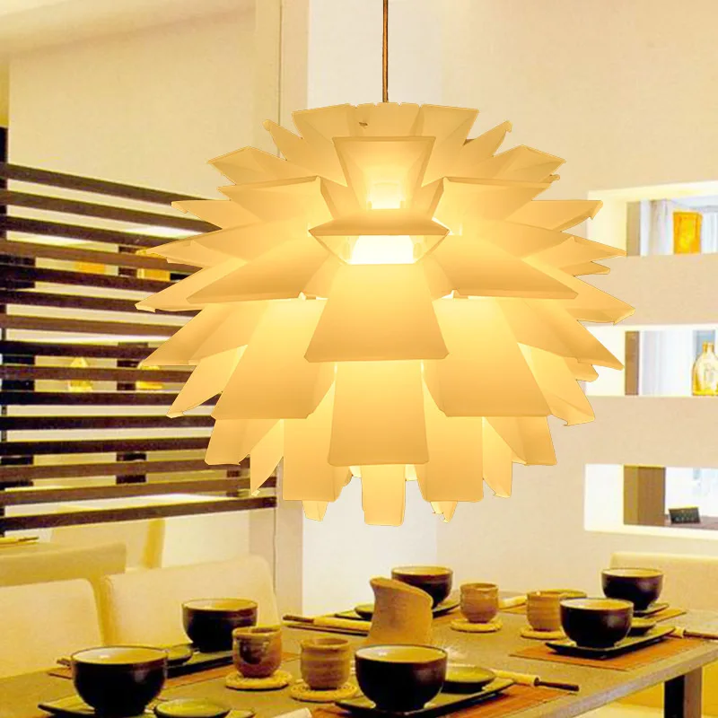 16 "الحديث التعاقد صفقة التفاح الاكريليك غرفة الطعام قلادة ضوء DIY الأزياء الإبداعية غرفة المعيشة قلادة الخفيفة