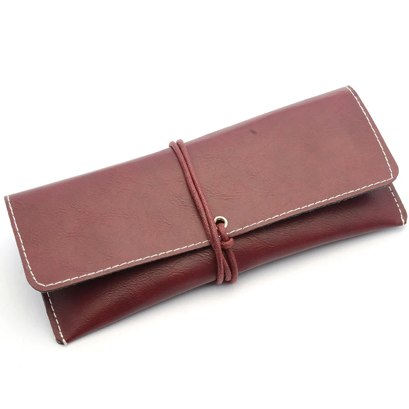 Mimiyou Top-grade Leather Spectacle Cases for Eyeglasses Men Women Fashion Vintage Waterproof  Sunglasses Box Bag Protector