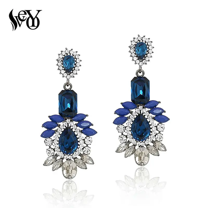 VEYO Acrylic Crystal Earrings For Women Vintage Drop Earrings Classic High Quality Brincos Pendientes