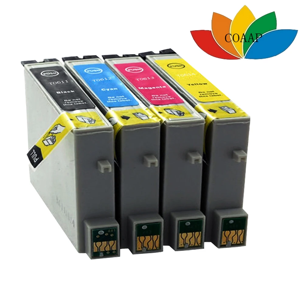 1Set Compatible T0611 T0612 T0613 T0614 Ink Cartridge For Epson Stylus DX4200 DX4250 DX4800 DX4850