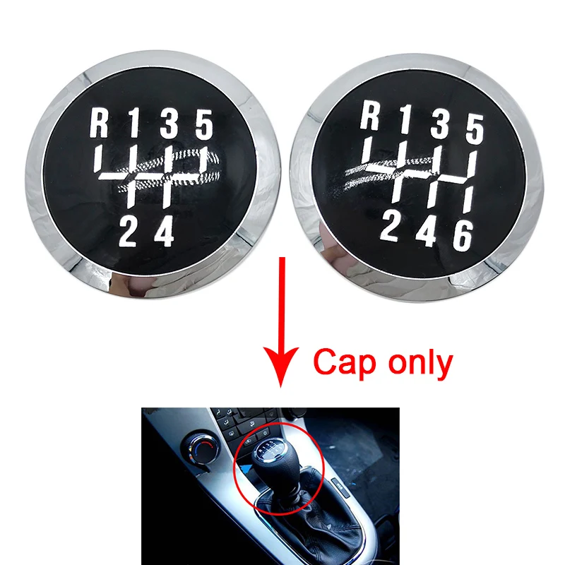 5/6 Speed Car Manual Shift Gear Knob Cap Emblem Gaiter Boot Cover Case Gear Head Handball For 2008-2012 Cruze Auto Accessories